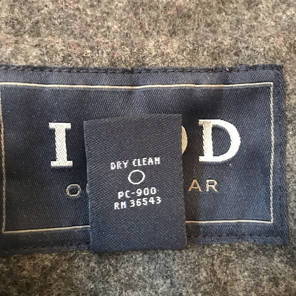 Izod Outerwear Wool Blend Motorcycle Jacket, Gray - Picture 16 of 16